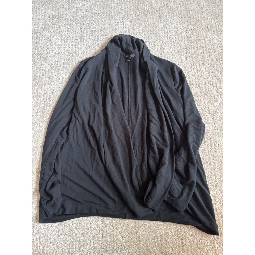 Banana Republic Black Open‎ Front Draped Shawl Collar Cardigan Sweater Womens M